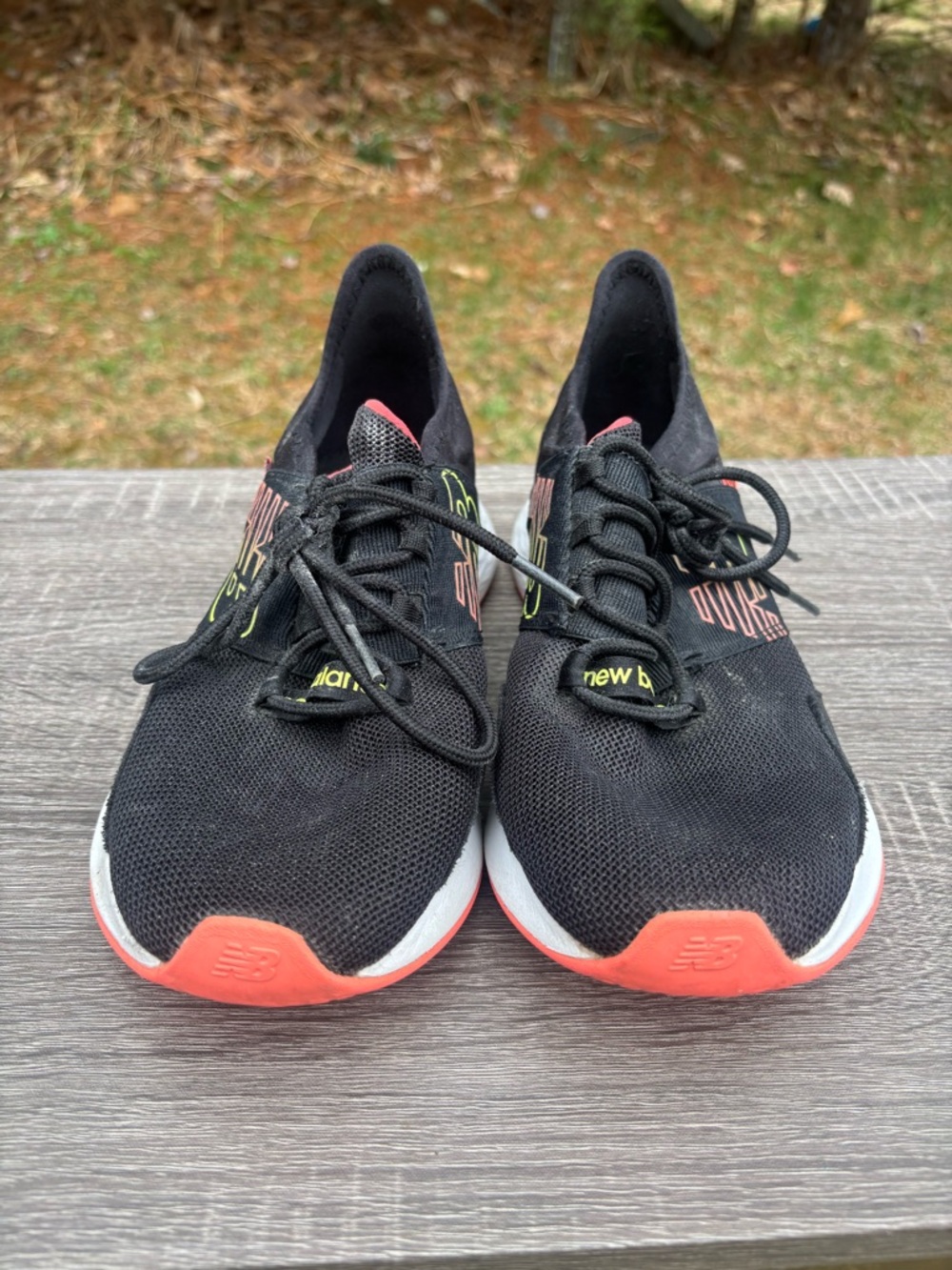 New Balance Black and Red Kids Sneakers